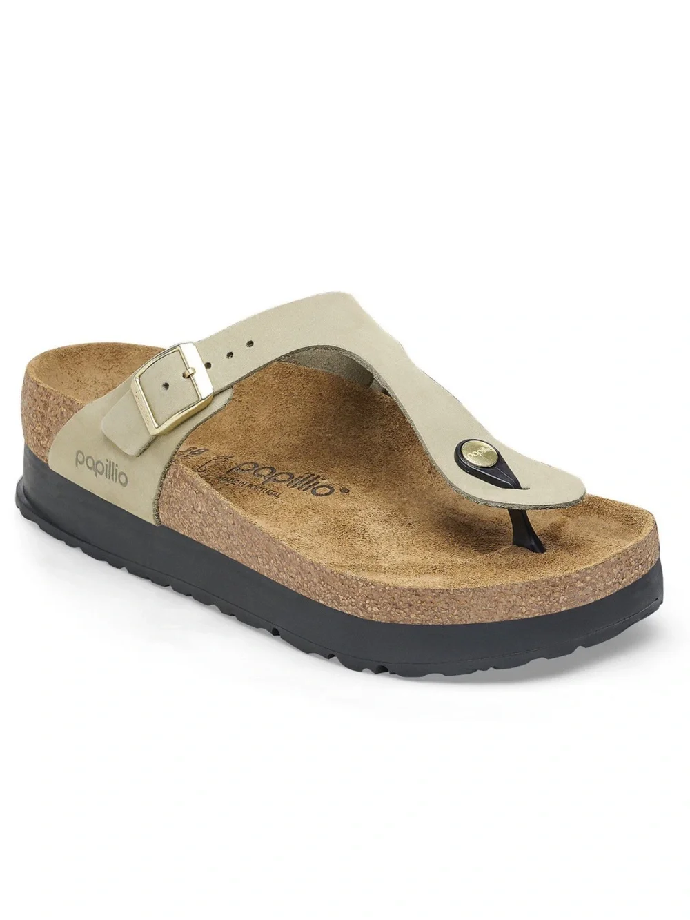 Birkenstock Papillio Gizeh Flex Platform Nubuck Leather